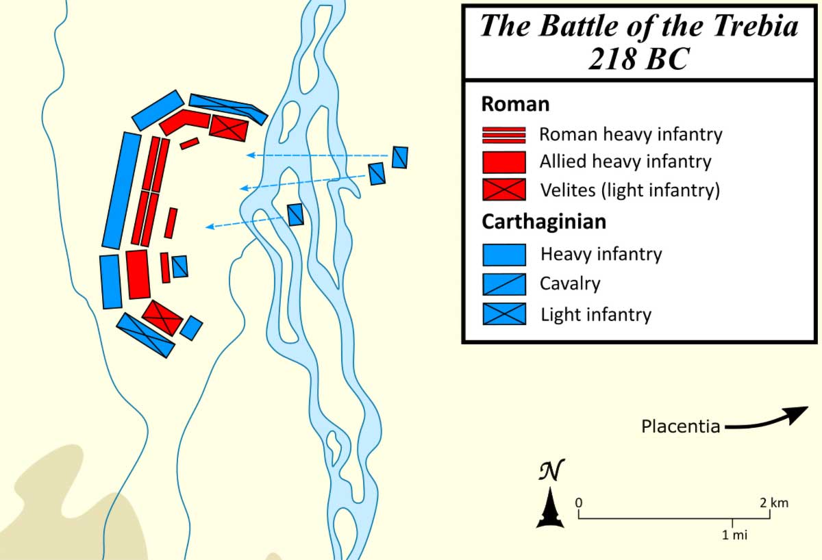 Map Battle Trebia