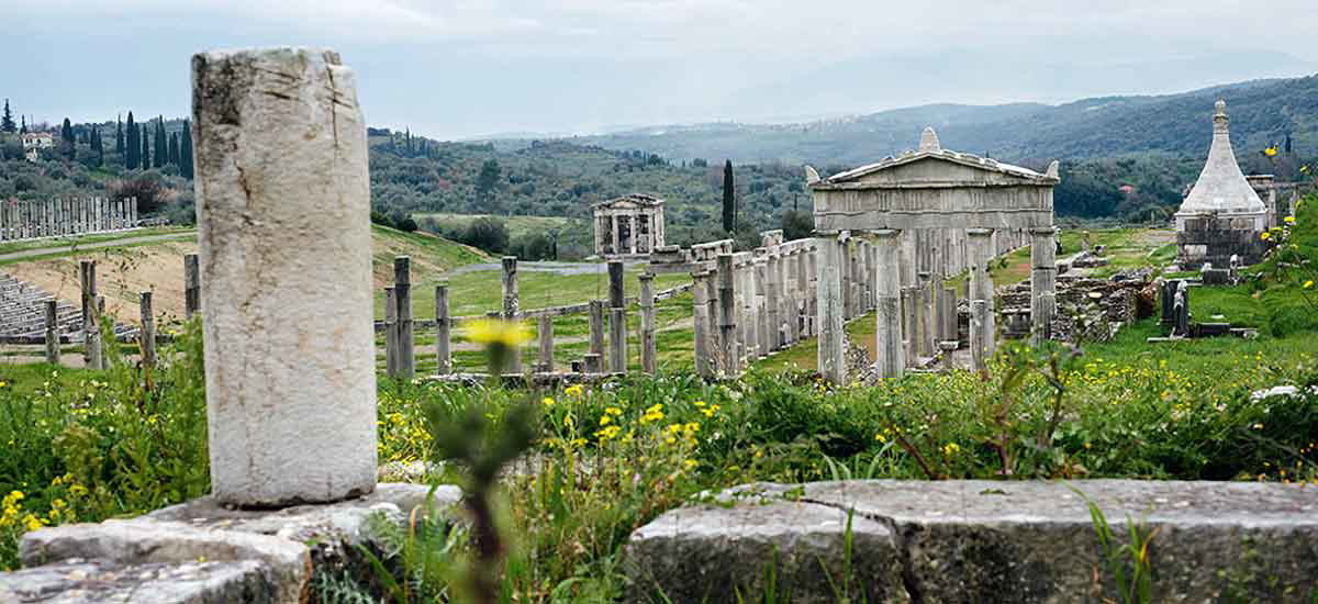 Ruins Messine greece is