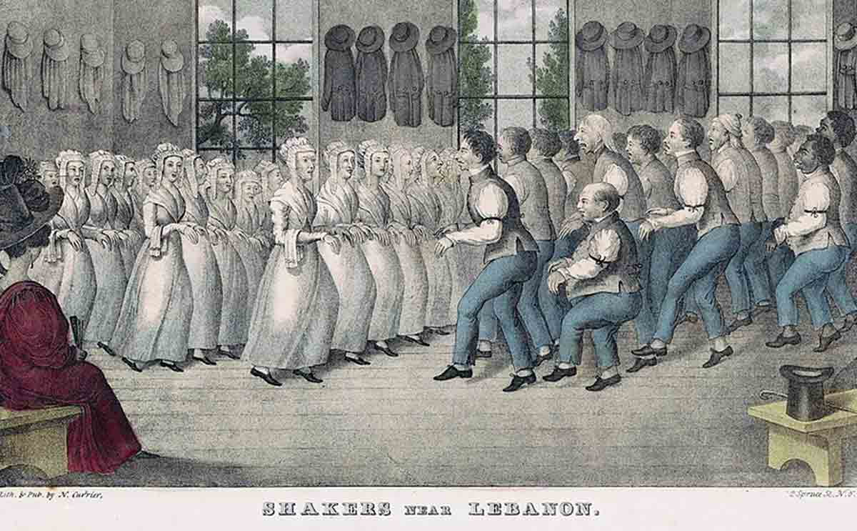 Shakers in worship