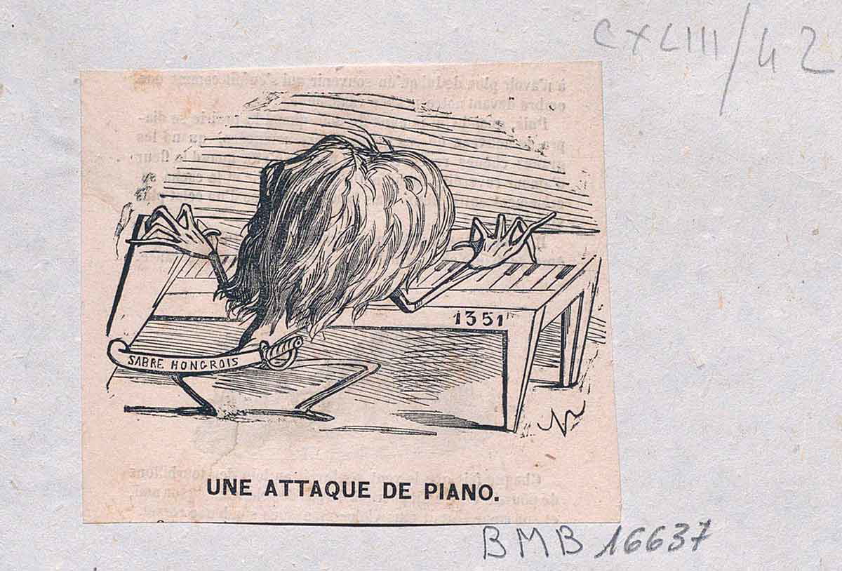an attack on the piano
