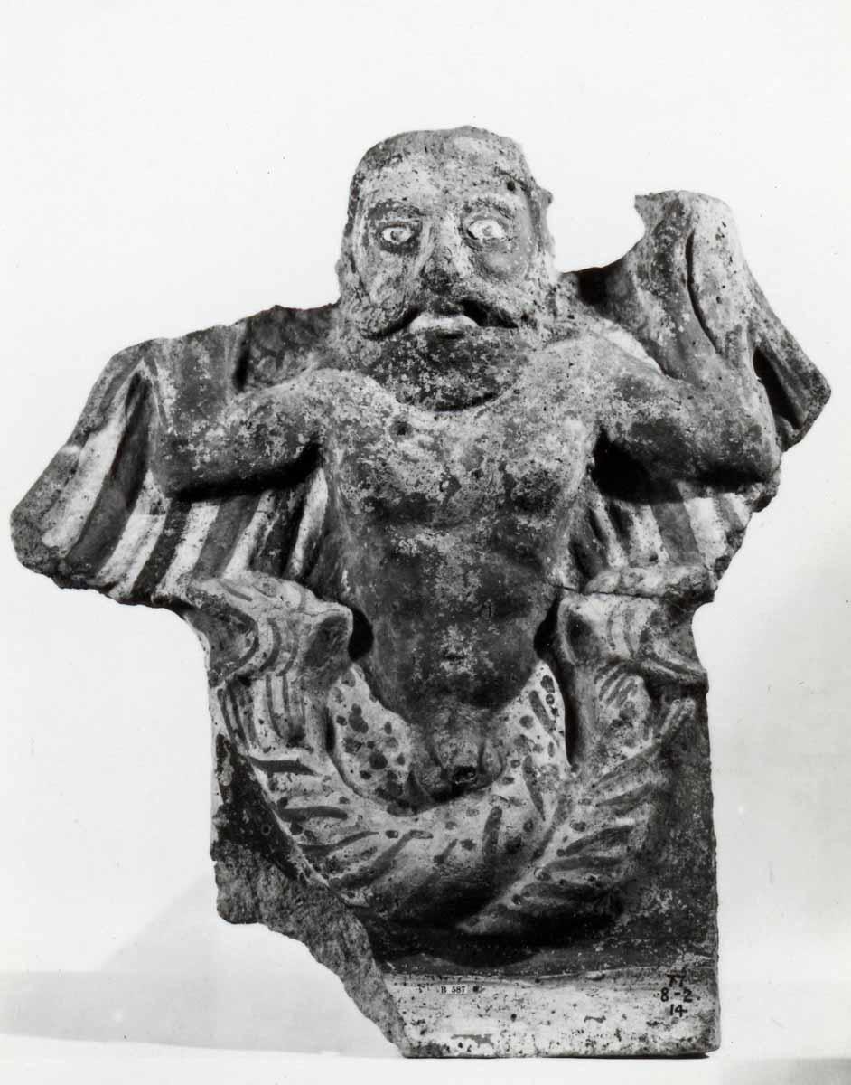 antefix typhon etruscan snakes