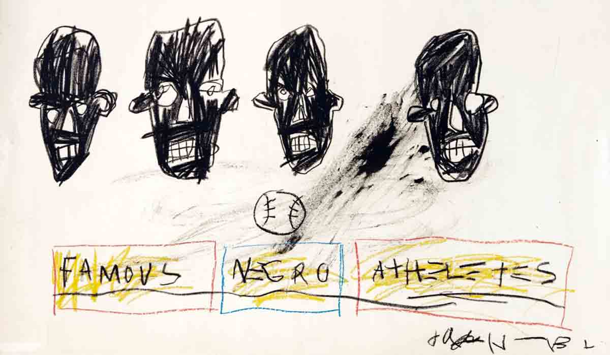 basquiat athletes painting