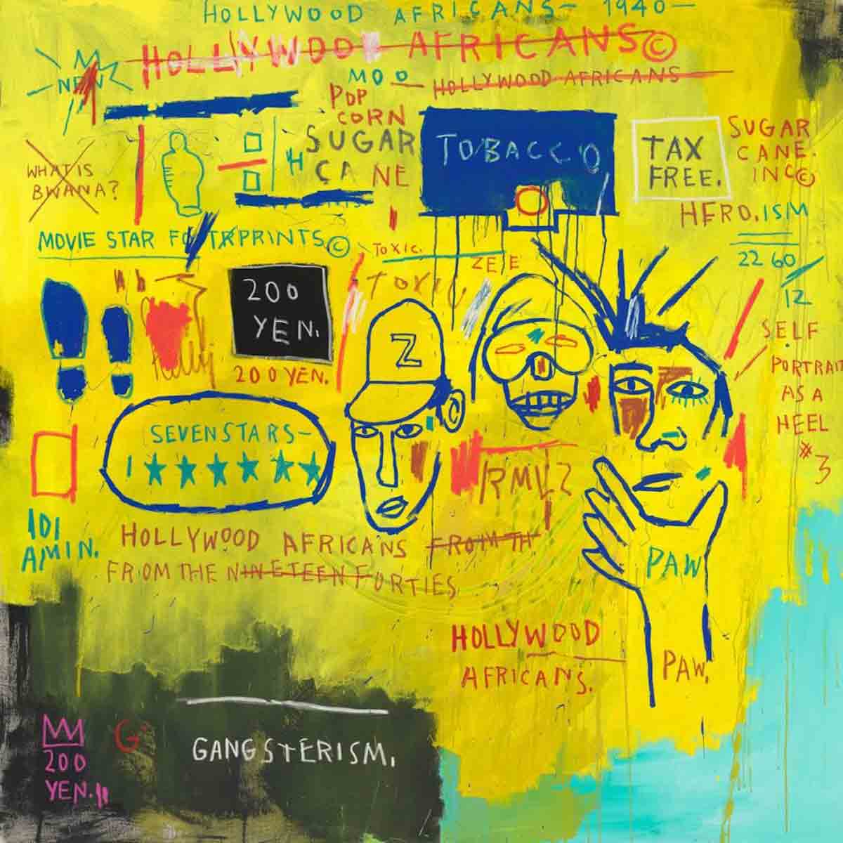 basquiat most famous painting africans