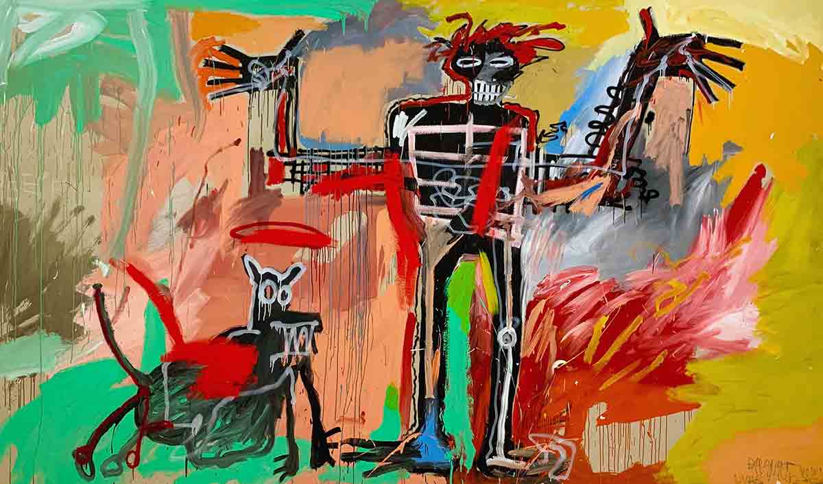 basquiat most famous painting dog