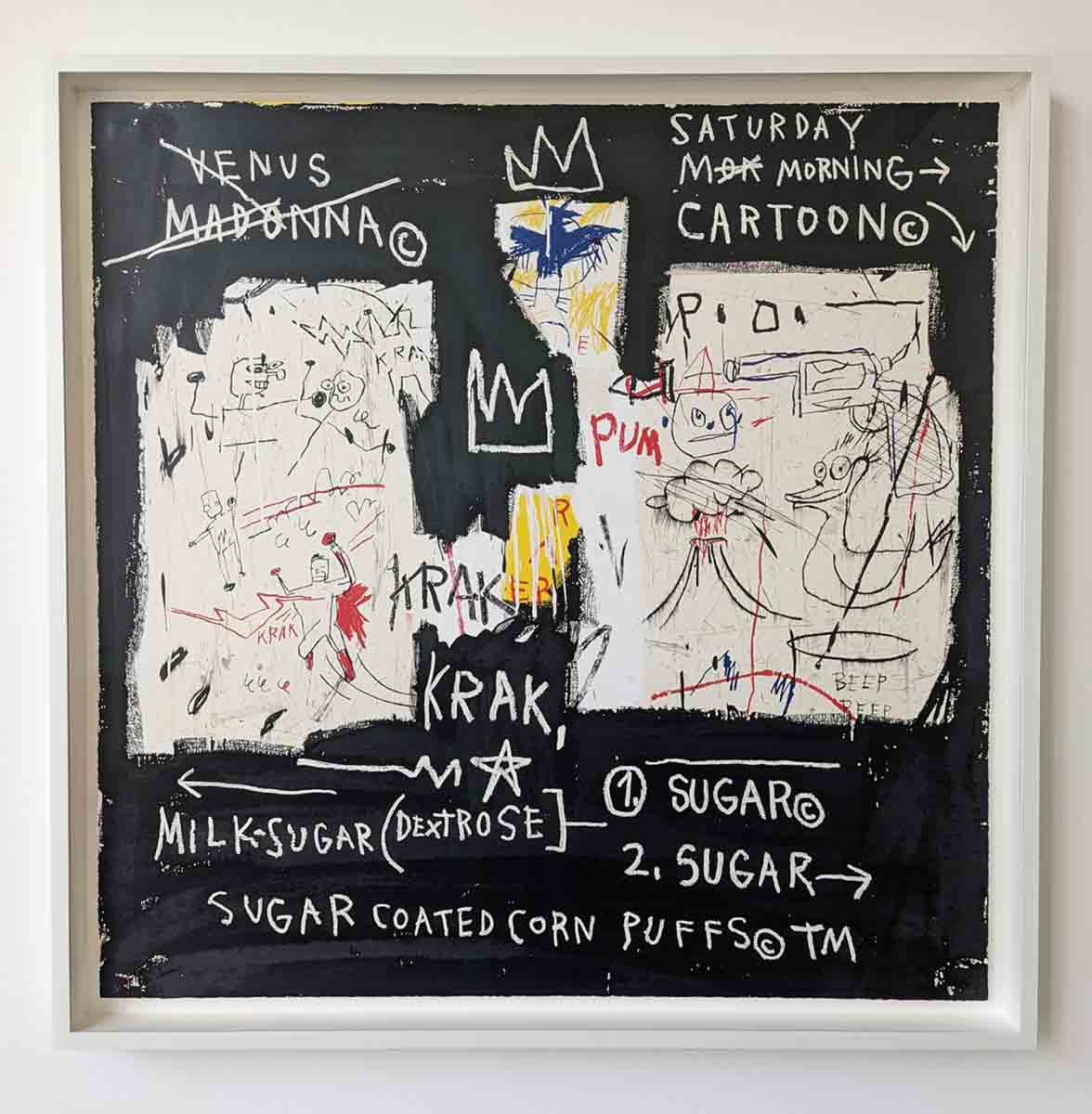 basquiat panel painting