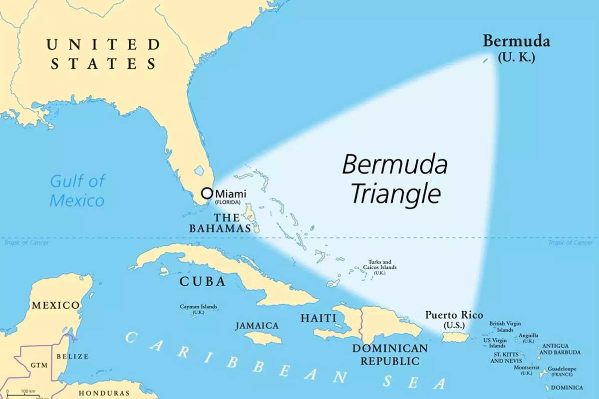 bermuda triangle map