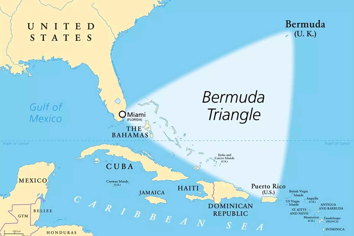 bermuda triangle map