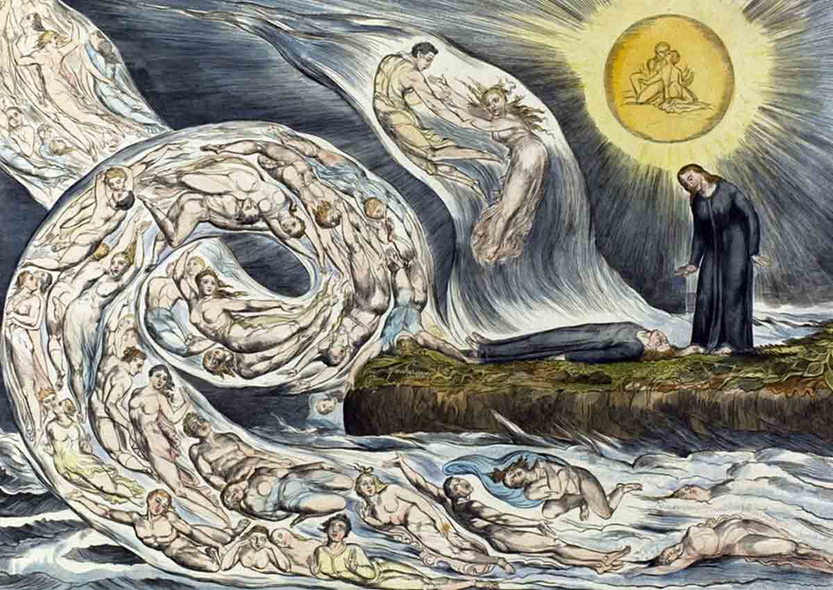 blake circle lustful paolo francesca inferno canto painting