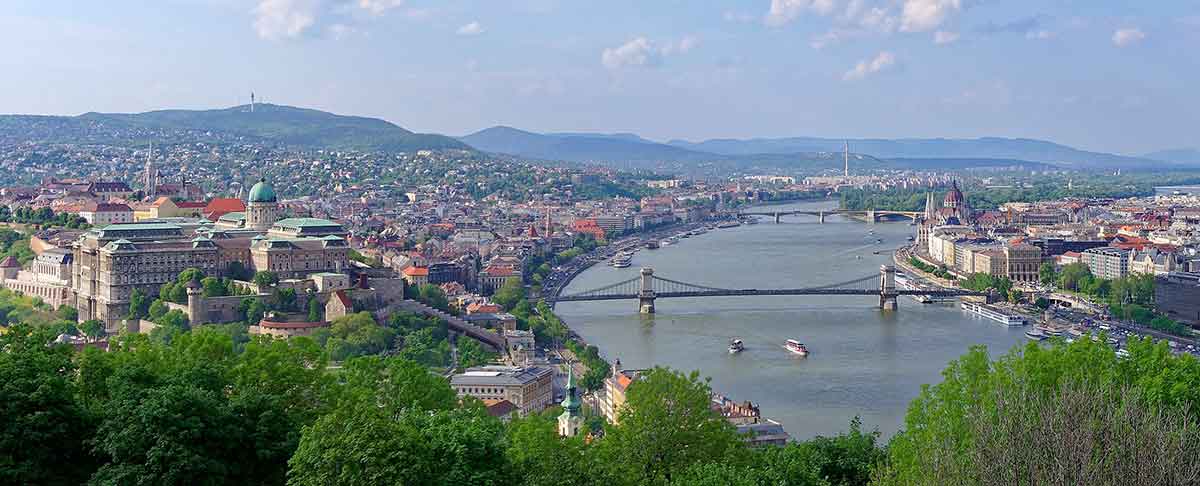 budapest skyline river