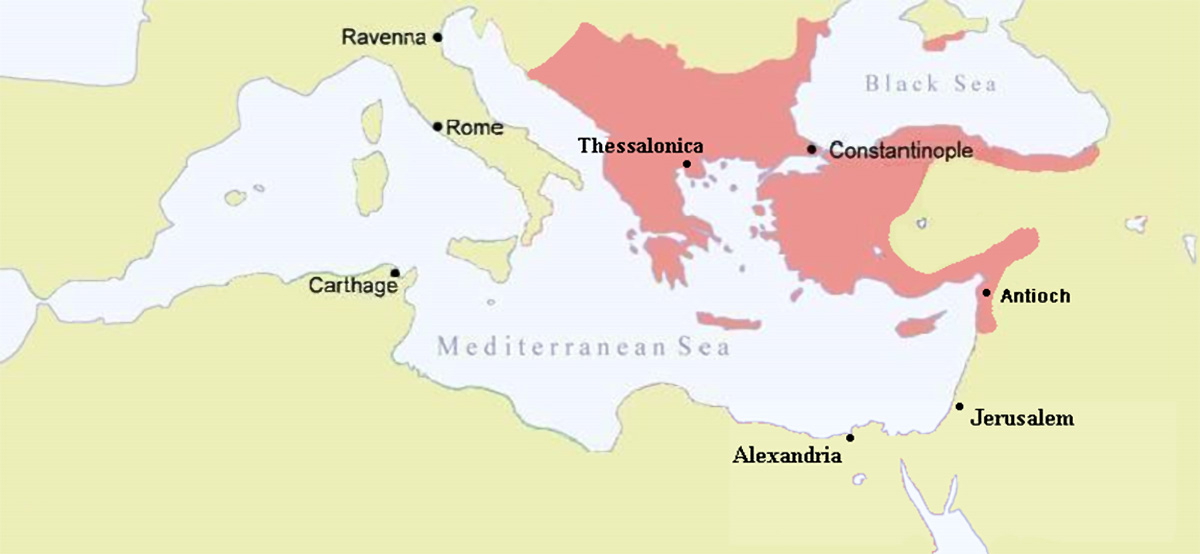 byzantium map 1170 crusades