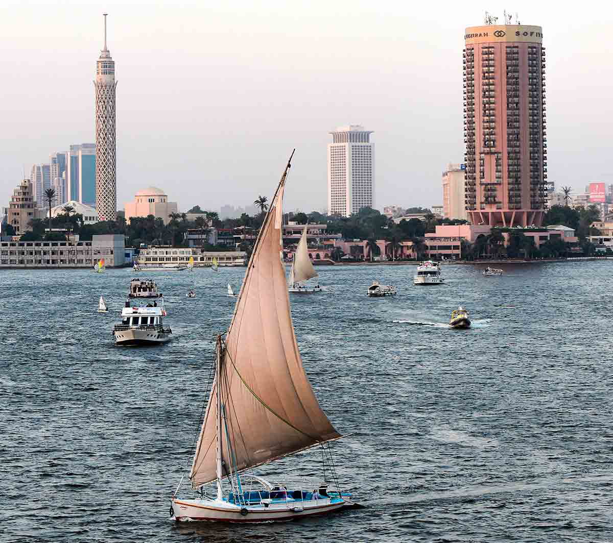 cairo buildings river