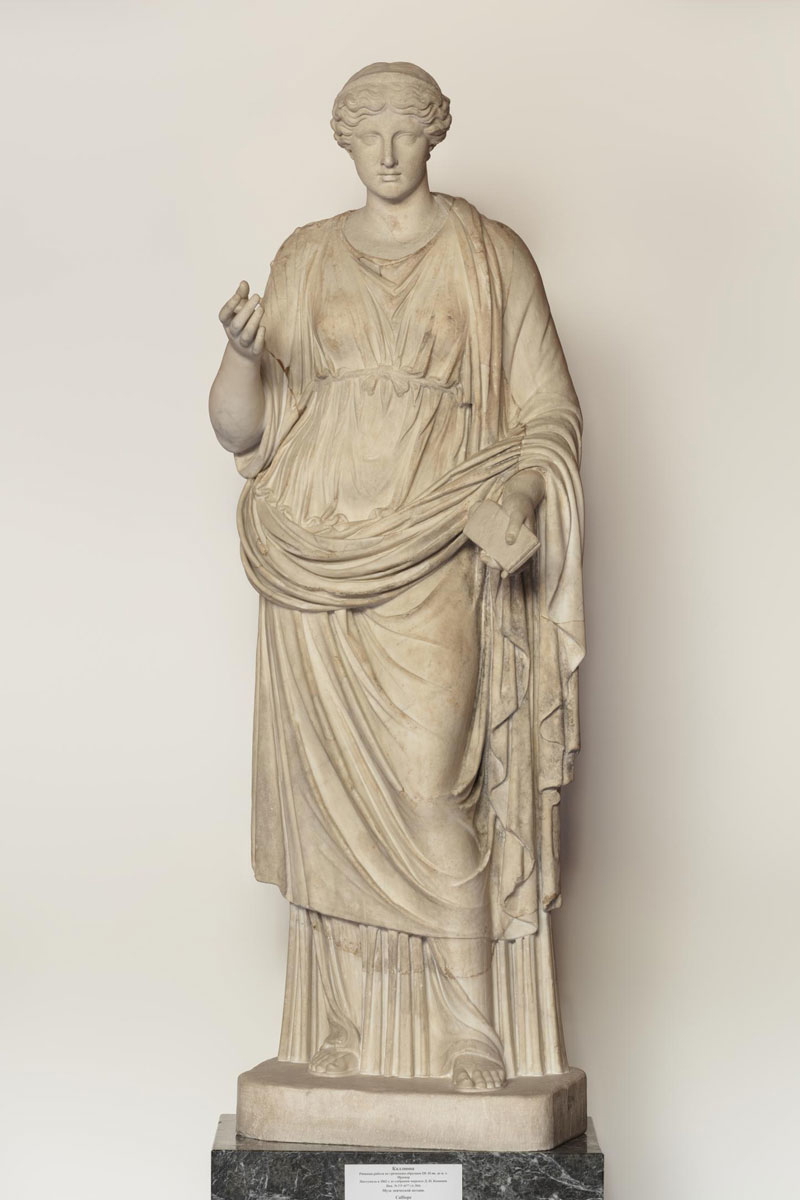calliope muse poetry statue