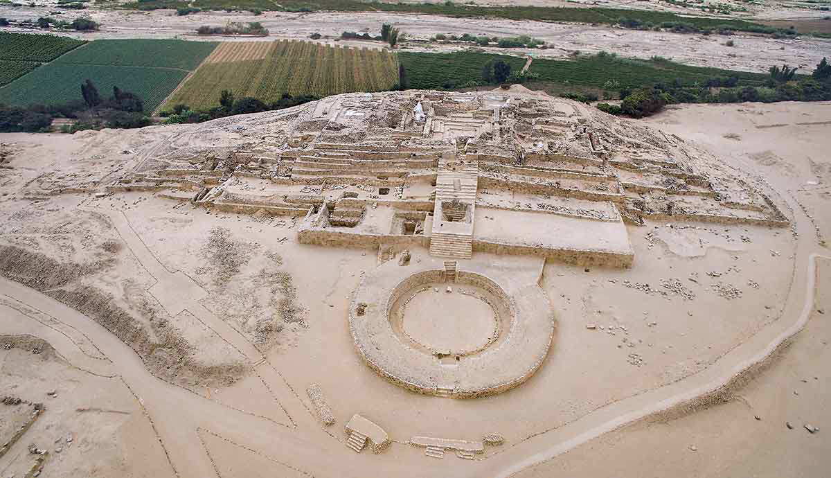 caral supe panoramic view