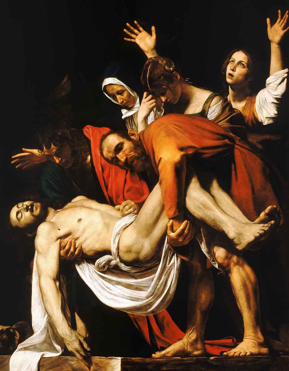 carvaggio entombment of christ painting