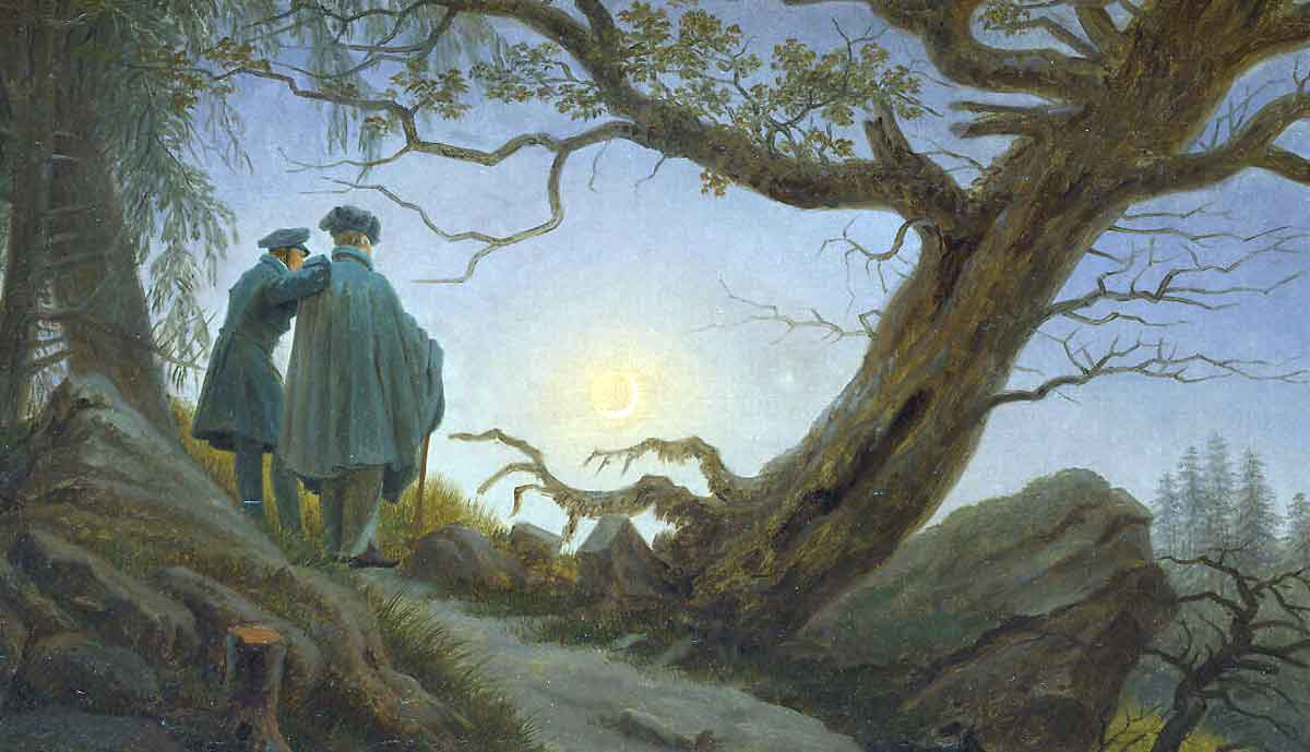 caspar david friedrich two men painting