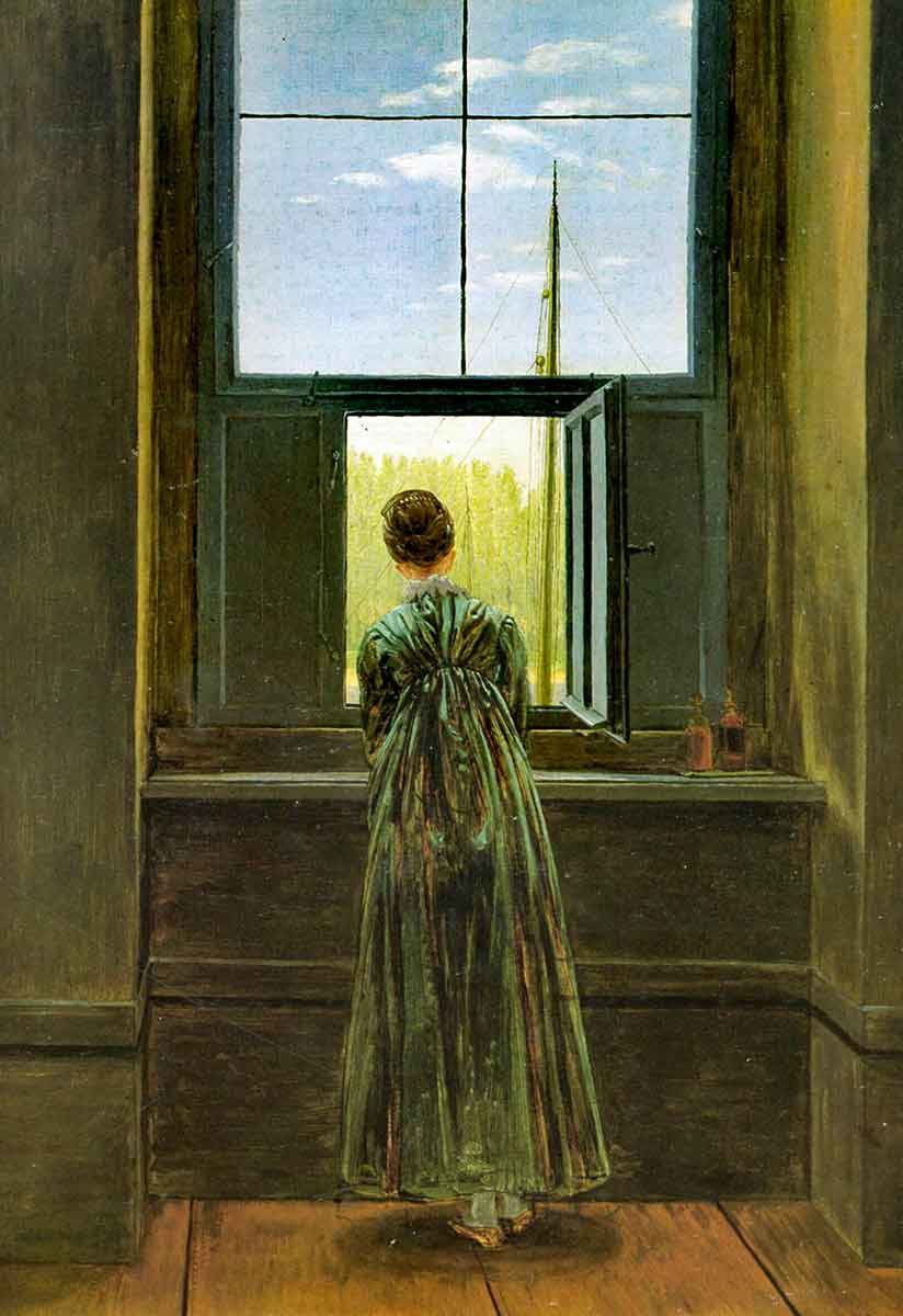 caspar david friedrich woman at window painting