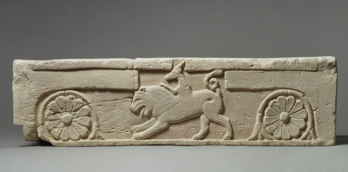 chimera cypriot limestone footstool