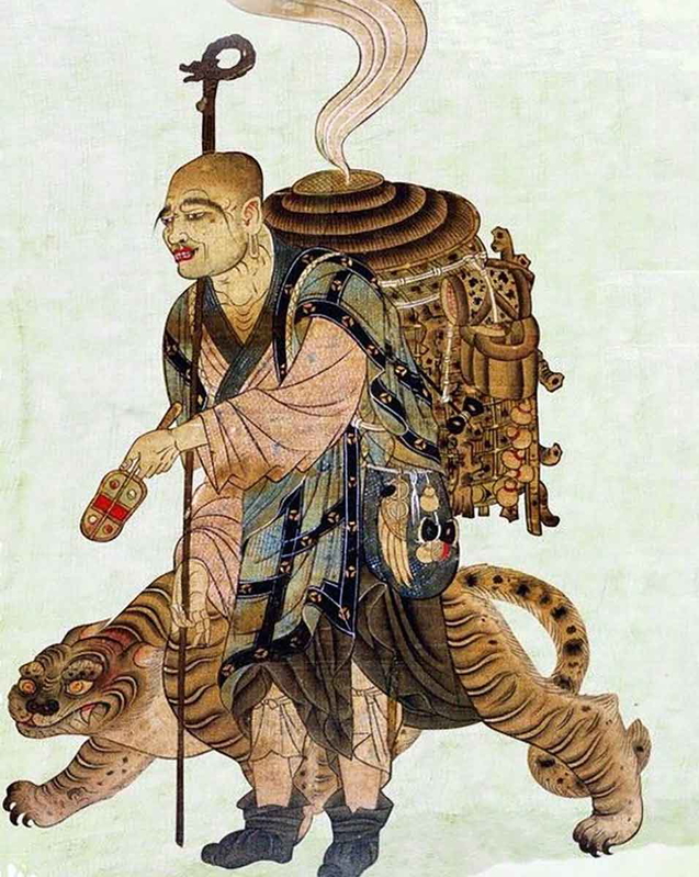 chinese monk faxian illustration