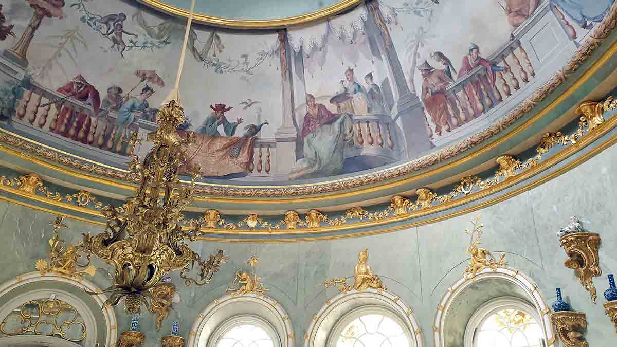 chinoserie fresco chinese house inside 2020