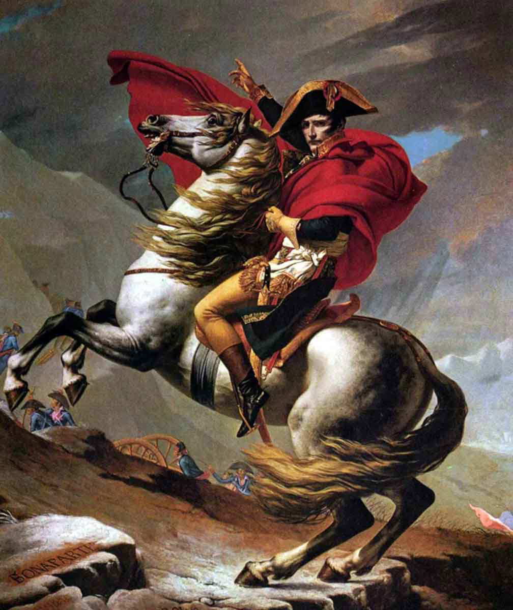 david napoleon crossing alps