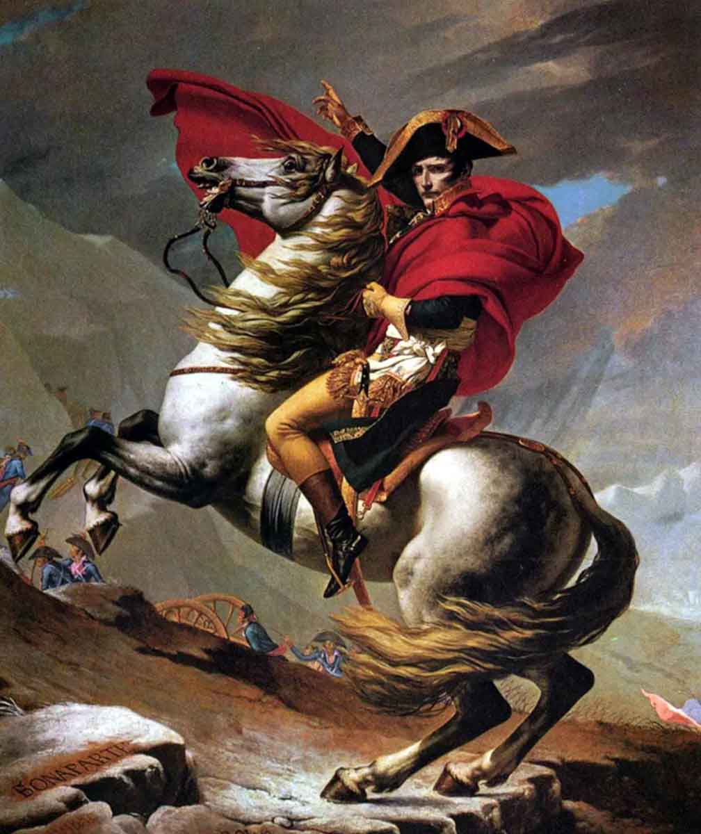 david napoleon crossing alps