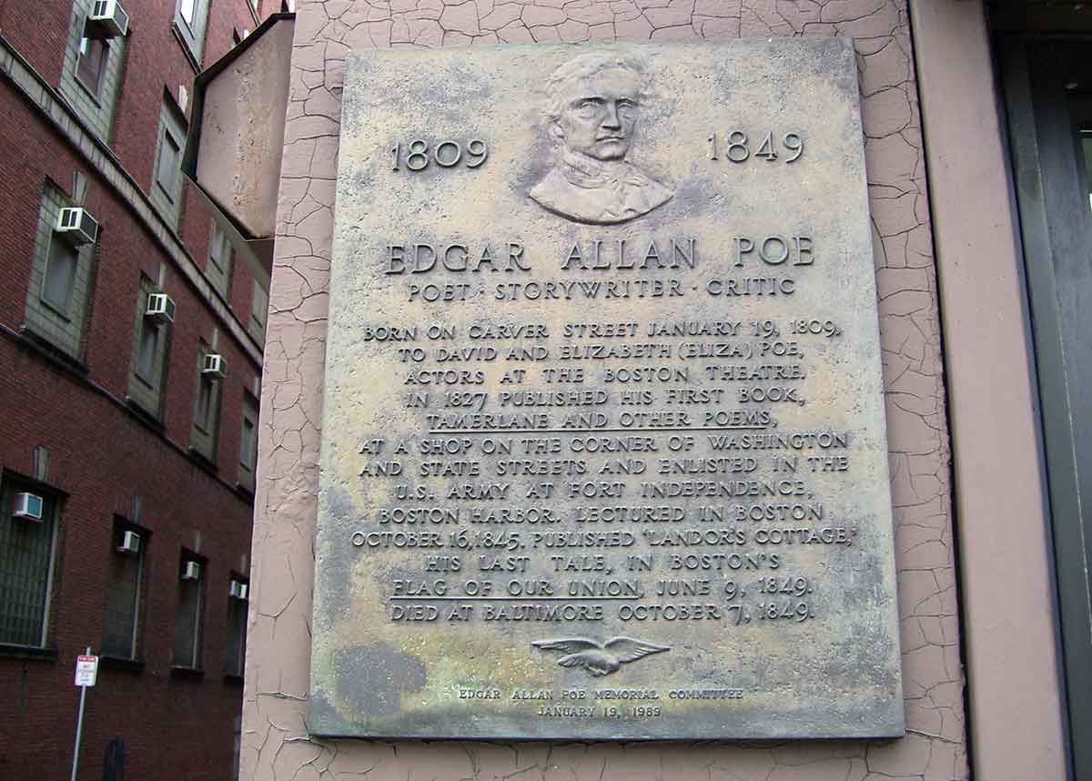 edgar allan poe birthplace boston