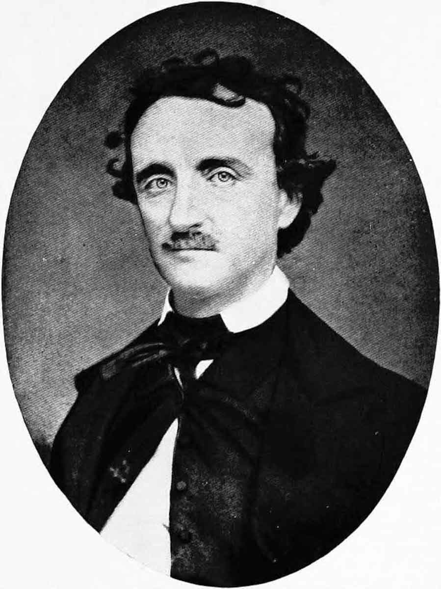 edgar allan poe portrait oval