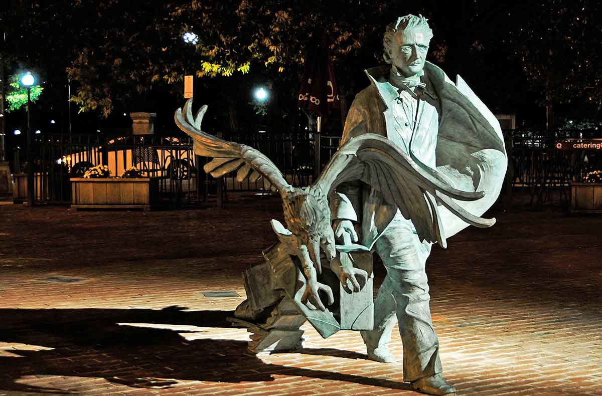 edgar allen poe statue boston