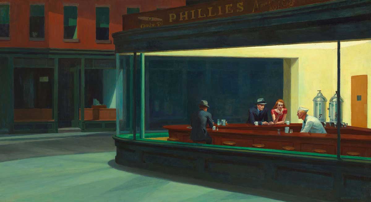 edward hopper nighthawks 1942 painting