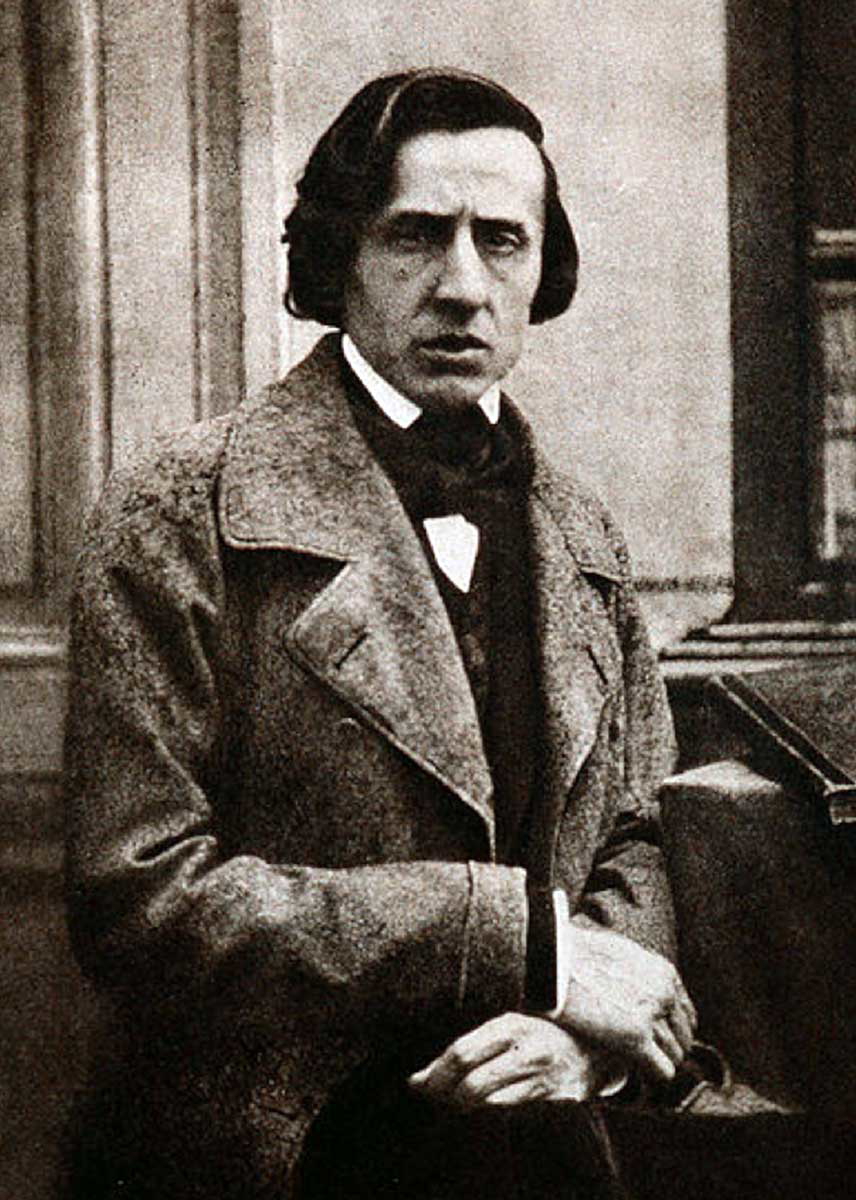 frederic chopin sepia photo