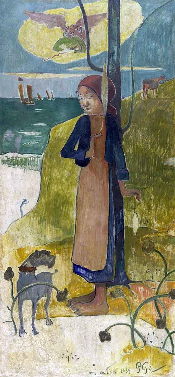 gauguin girl painting
