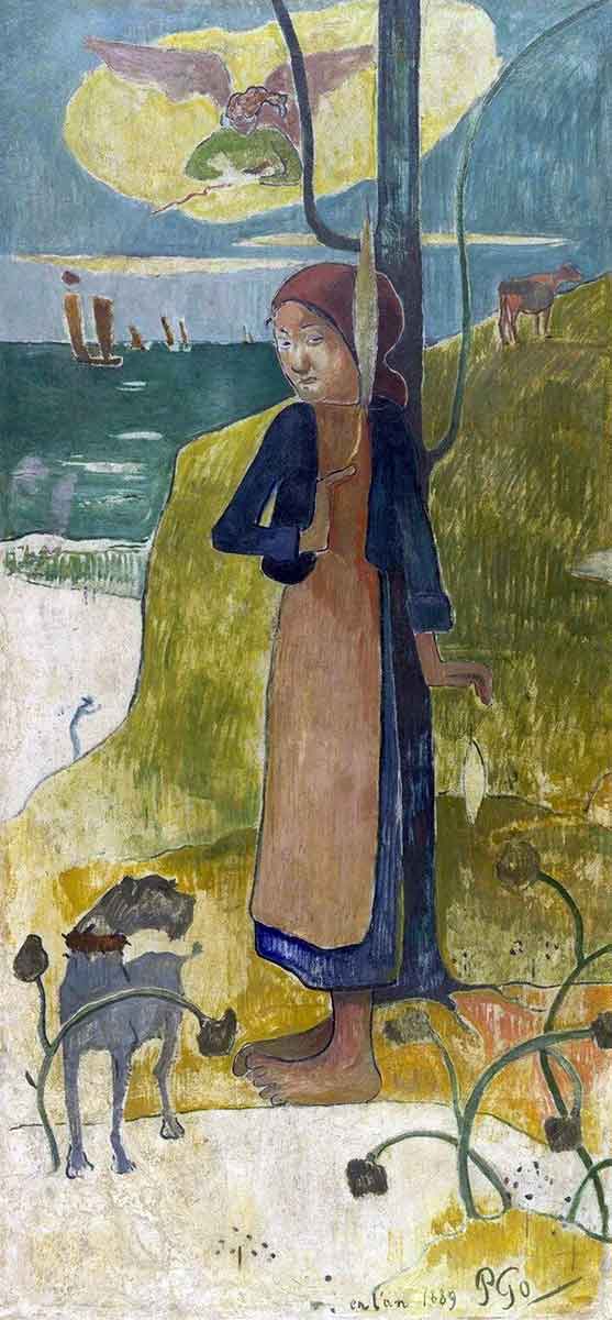gauguin girl painting