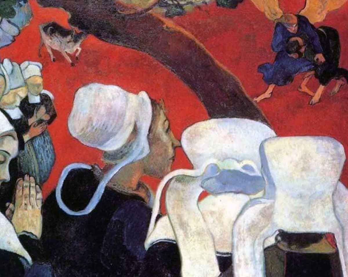 gauguin vision after sermon painting