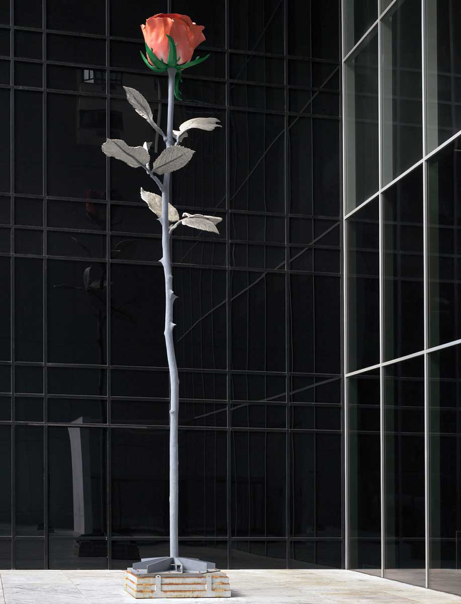 genzken rose sculpture