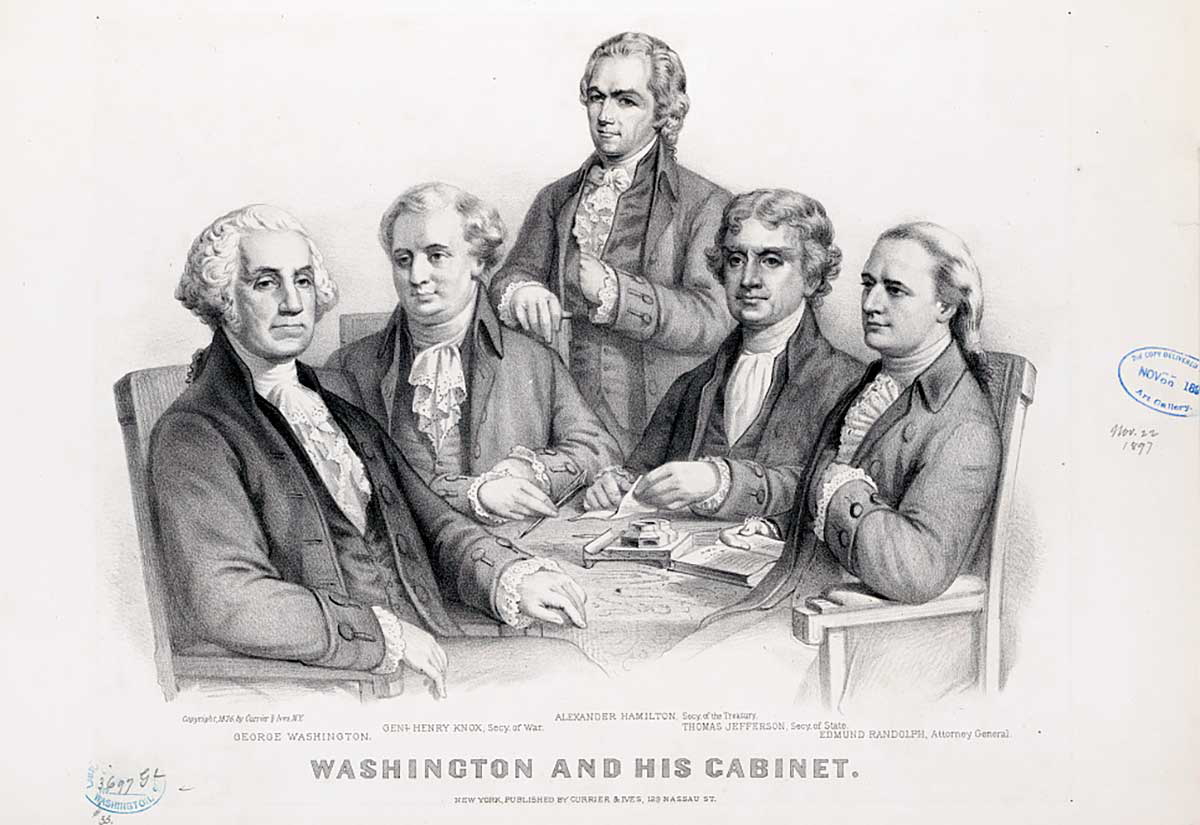 george washington cabinet