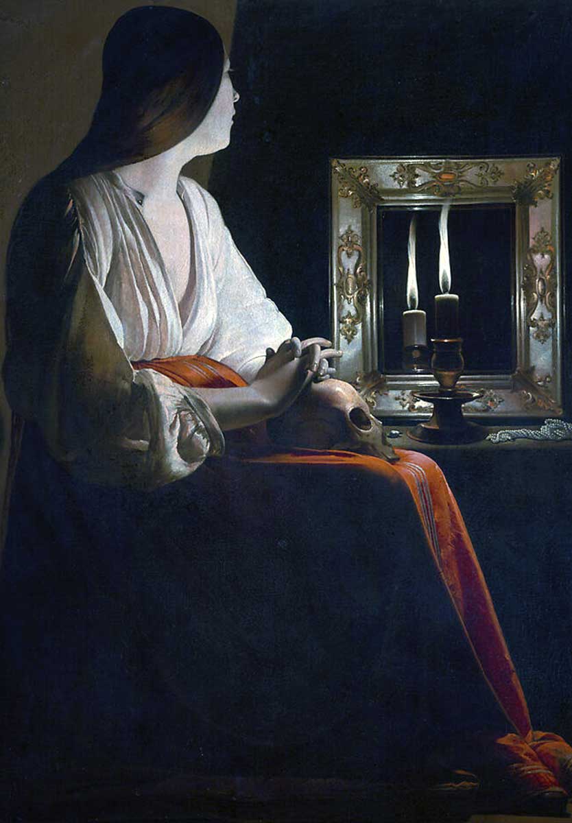 georges de la tour penitent magdalen painting