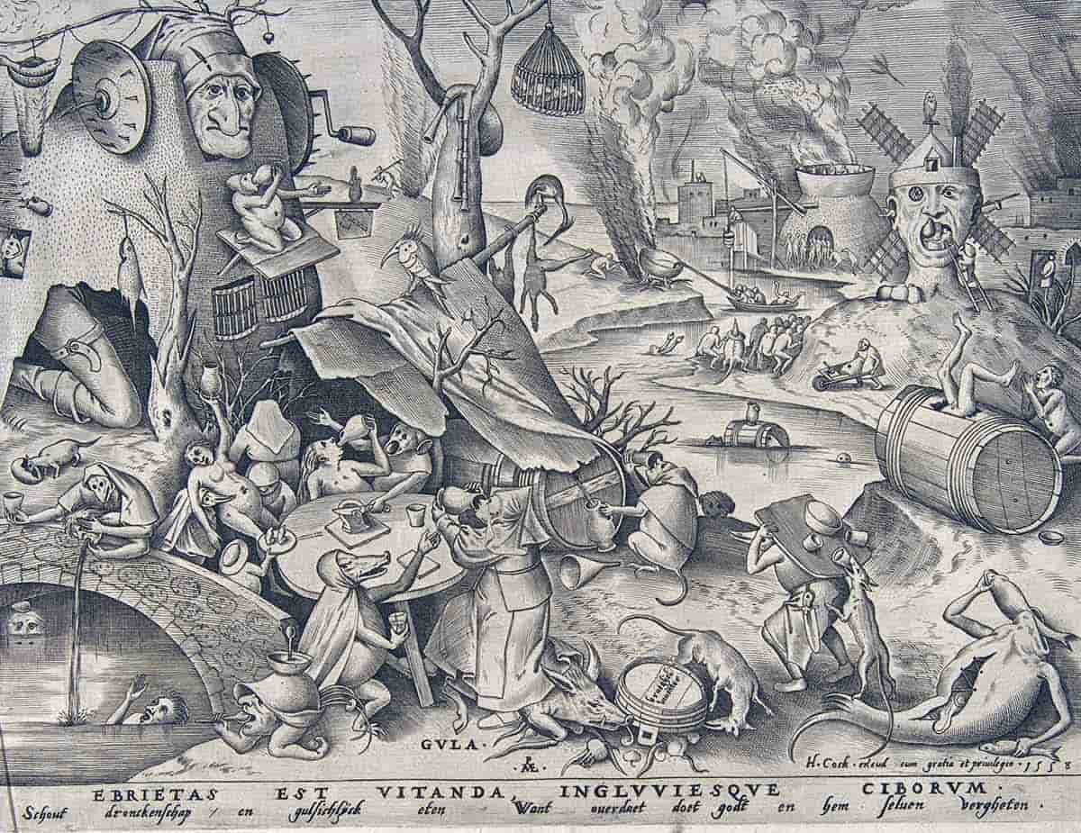 gluttony bruegel seven deadly sins