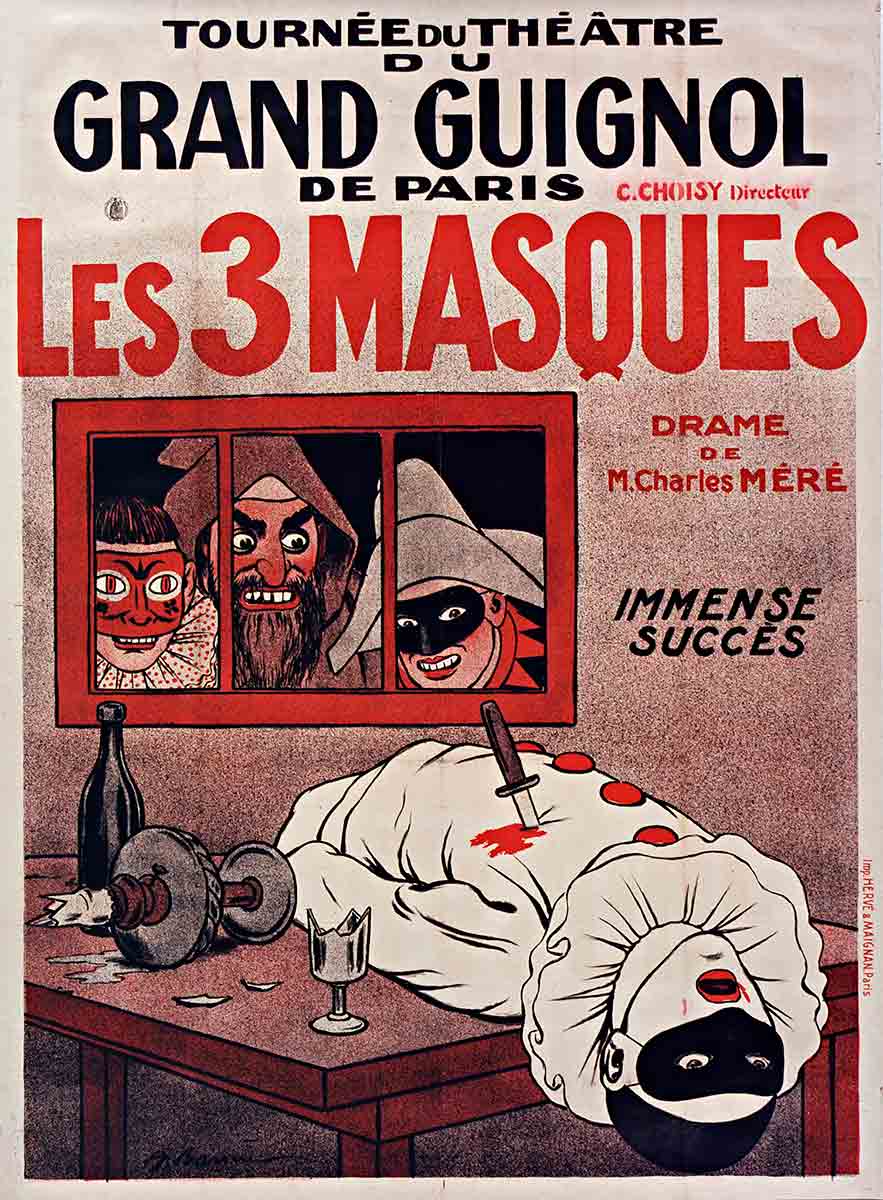 grand guignol masks poster