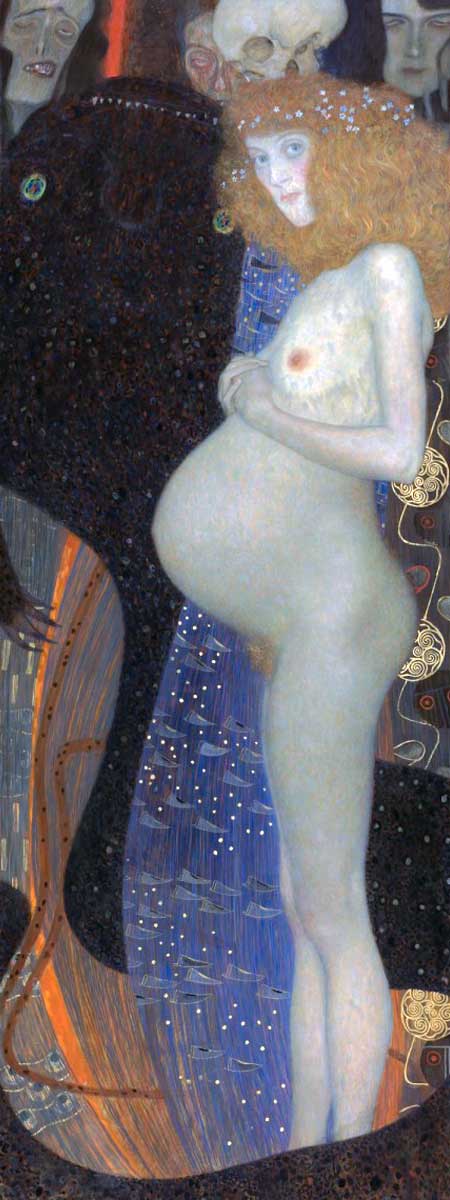 gustav klimt hope painting