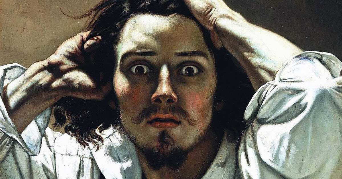 gustave courbet desperate man painting