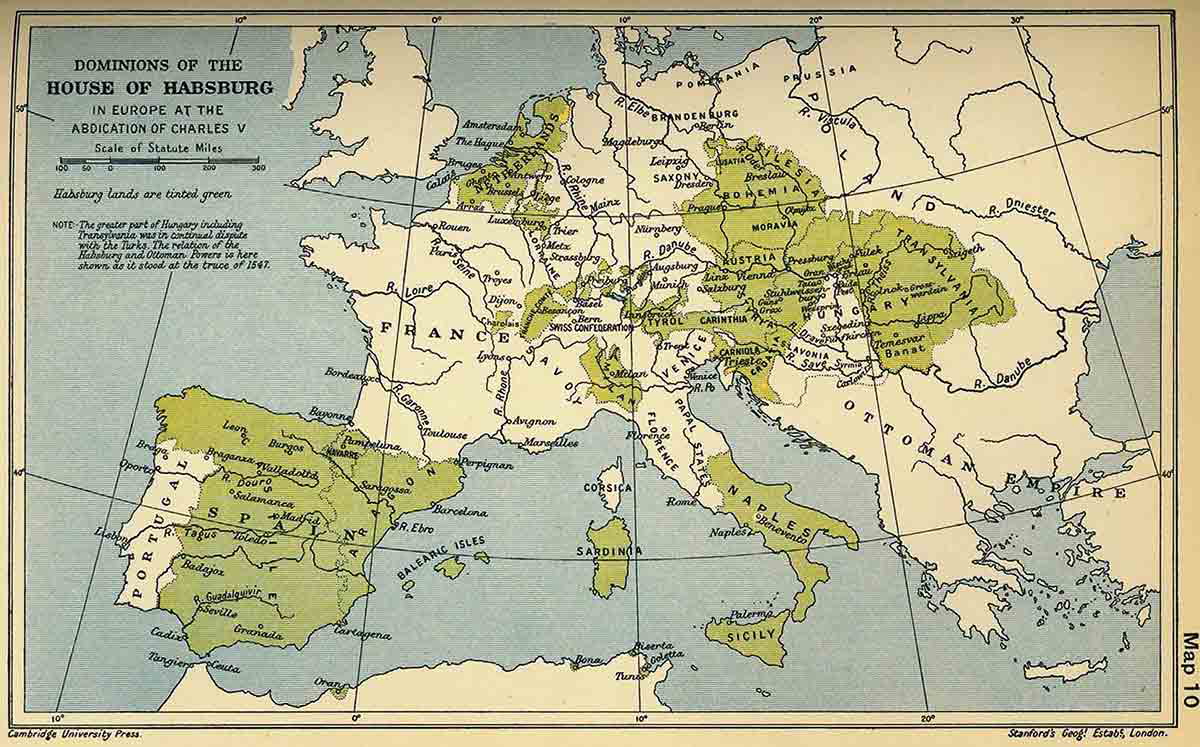habsburg empire 1556