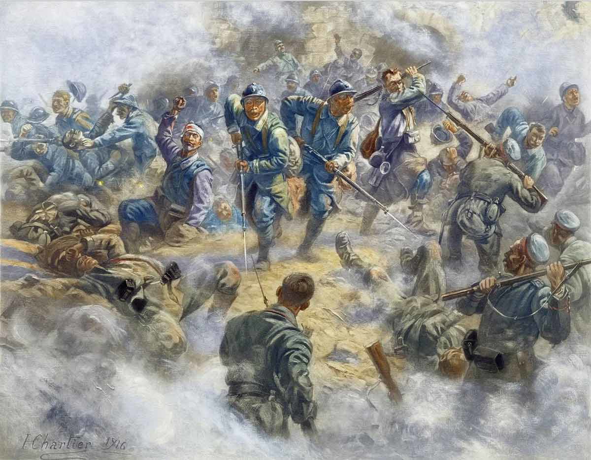 henri georges chartier french infantry recapturing fort douaumont on the 24 october 1916