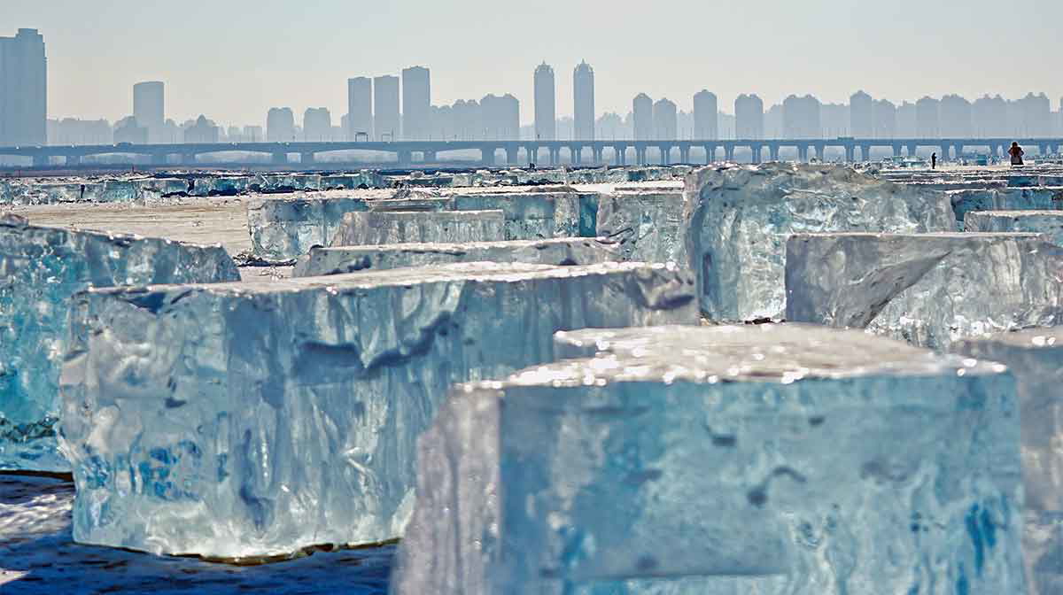 iceblocks harbin river