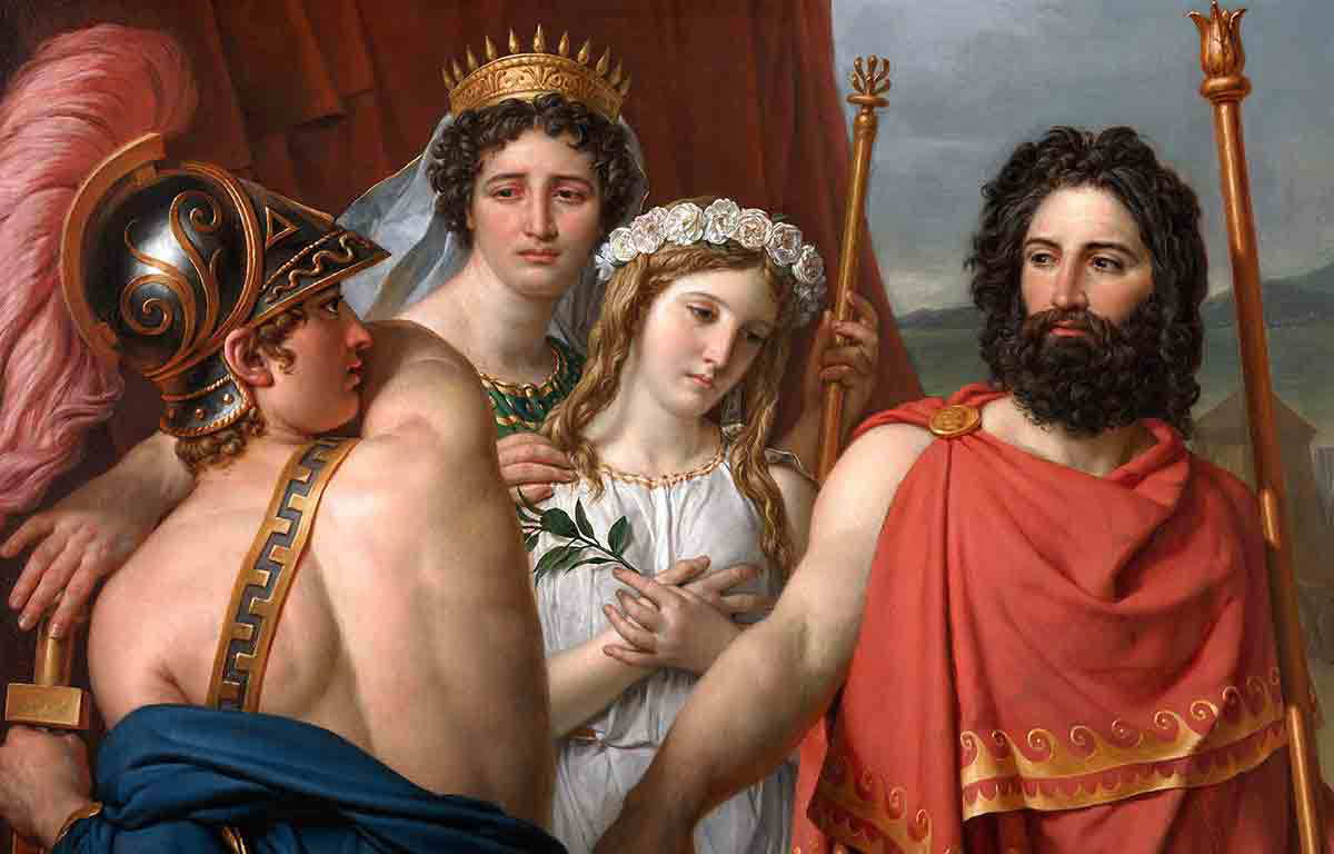 jacques louis david anger of achilles painting