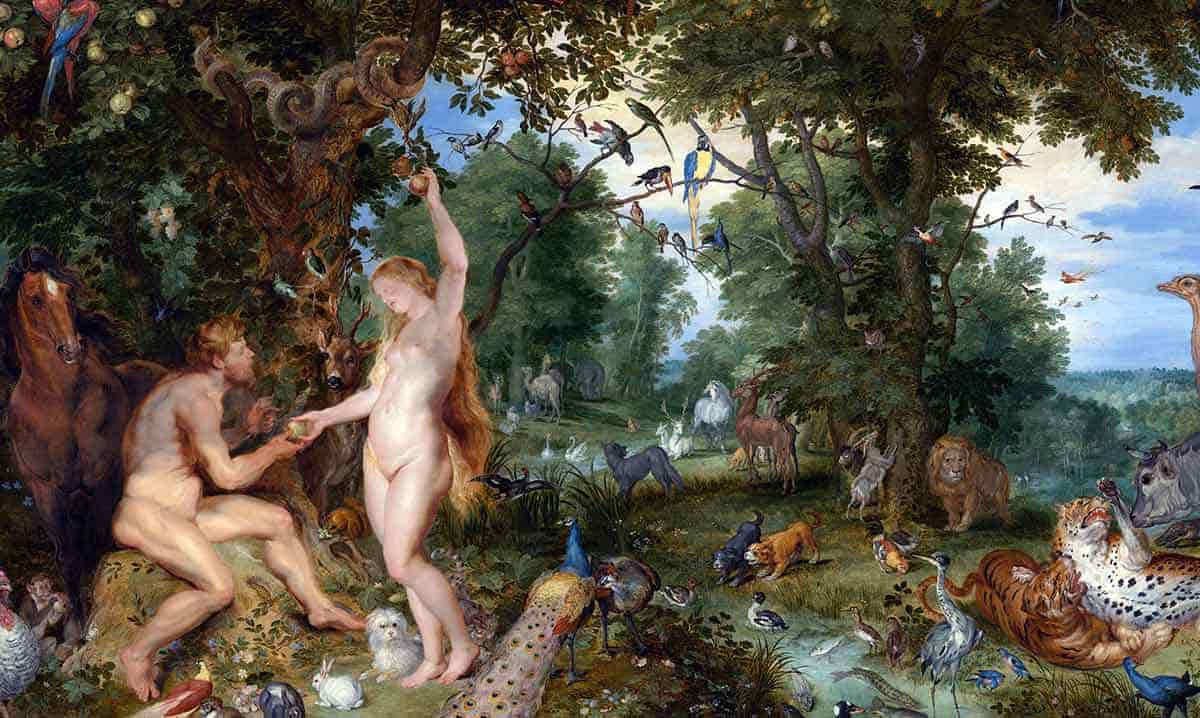 jan brueghel peter rubens garden of eden painting