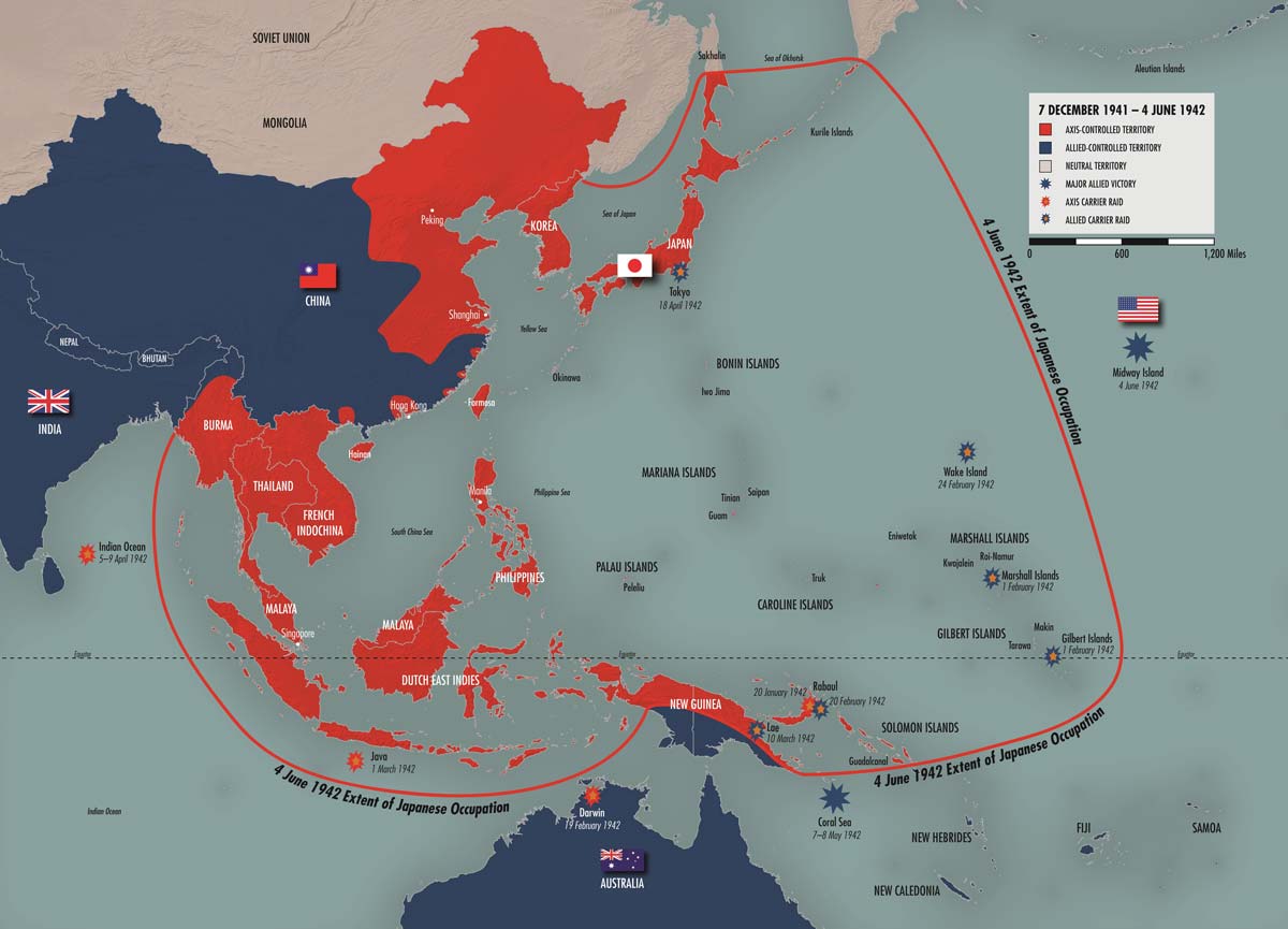 japan empire map