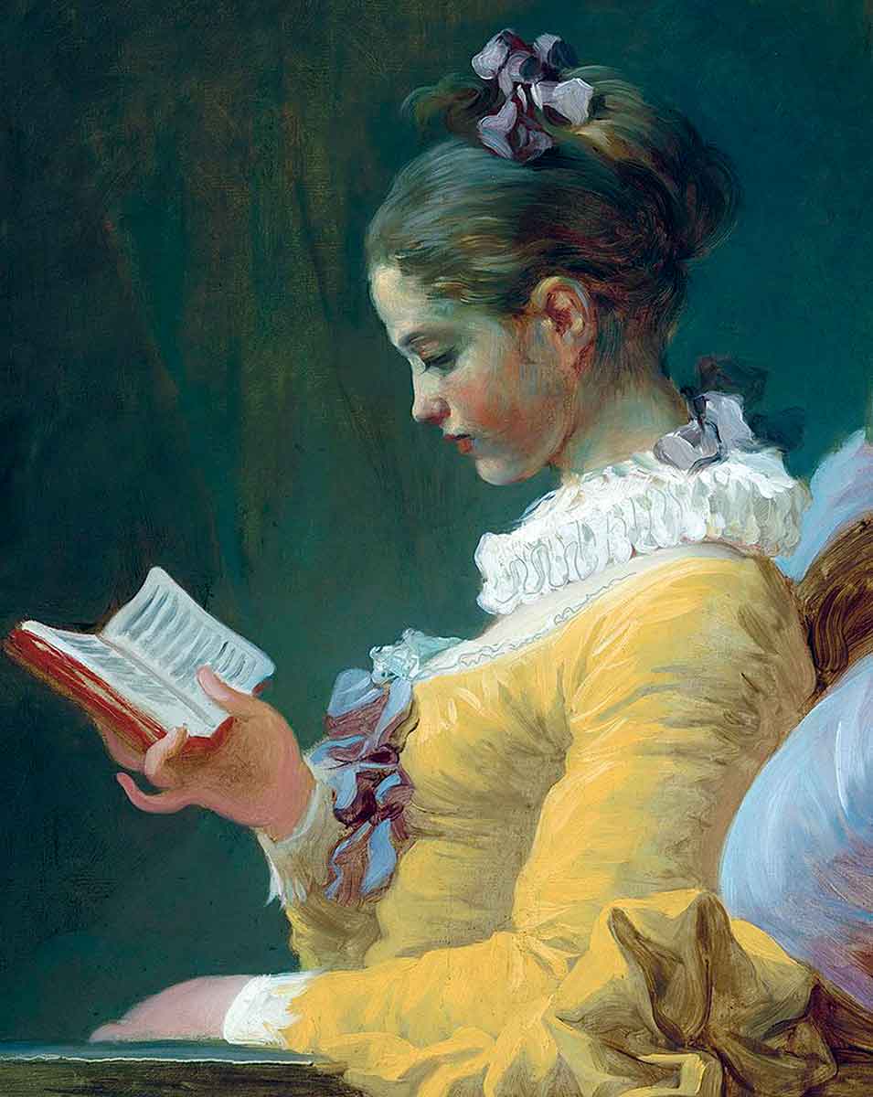 jean honoré fragonard young girl reading painting