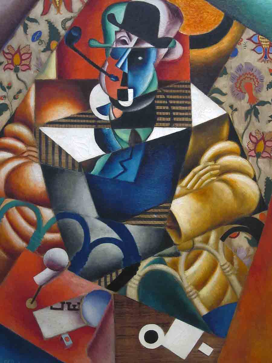 jean metzinger man with pipe painting
