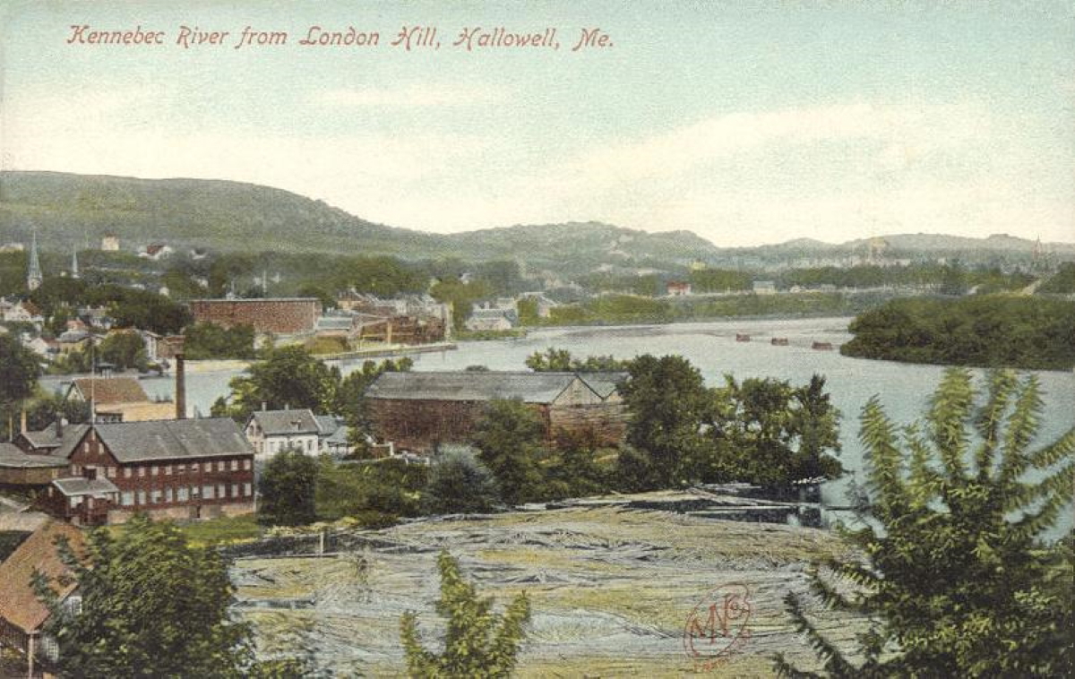 kennebec river from london hill hallowell
