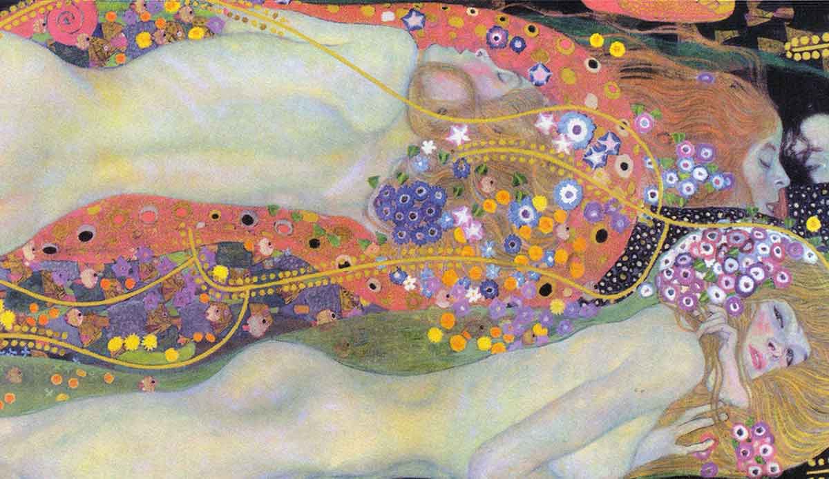klimt water serpents painting 2